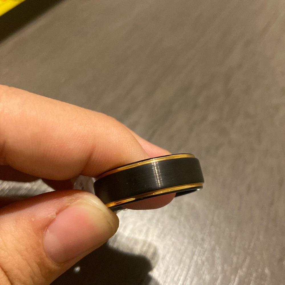 Tungsten Rose Gold Plating  8mm Size 11